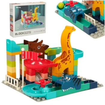 Bibi-inn Marble Run Construction Toy, 62 Pieces