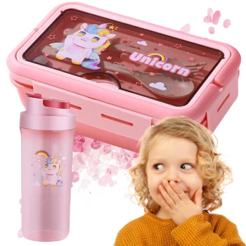 Lunchbox breakfast container lunch cutlery with bottle set