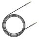 Baseus Yiven 3.5mm AUX garso laidas, 1m, juodas / sidabrinis