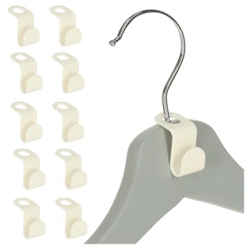 Clothes Hanger Connector Hooks Wardrobe Space Saver, 10 pcs