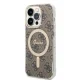 Dėklo ir įkroviklio rinkinys Guess GUBPP14XH4EACSW, skirtas iPhone 14 Pro Max, rudas