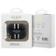 Guess AirPods Pro 2 dėklas 4G Printed Stripes Charm, juodas