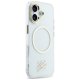 Karl Lagerfeld IML KL Script Logo MagSafe dėklas iPhone 17, skaidrus