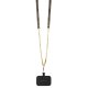 „Guess“ dėklas „iPhone 15 Plus“ telefonui „Crossbody 4G“, rudas