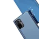Atverčiamasis dėklas Clear View Case – Xiaomi Redmi Note 11 Pro+ / Mi 11i / Poco X4, mėlynas