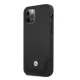 BMW dėklas iPhone 12 / 12 Pro telefonui Leather Perforate, juodas