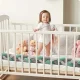 Apsauginė lovytės pynė Ricokids, 2 m, mėtų ir pilka