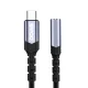 BWOO BZ47 USB-C to 3.5mm AUX Audio Adapter, Black