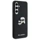 Karl Lagerfeld dėklas Samsung Galaxy S24 FE Monogram Karl & Choupette, juodas