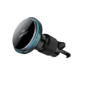 Acefast D61 Magnetic Car Air Vent Mount with Qi2 25W Wireless Charging - Gray