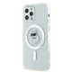 Karl Lagerfeld dėklas iPhone 12 / 12 Pro telefonui IML Choupette MagSafe, skaidrus