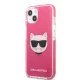 Karl Lagerfeld Choupette Head dėklas Apple iPhone 13 mini, fuksijų