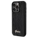 Guess dėklas iPhone 14 Pro telefonui Sequin Script Metal, juodas