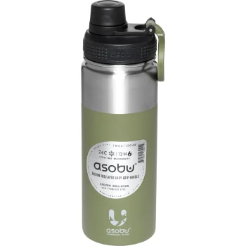 Asobu Alpine Flask Water Bottle, 530 ml, Green