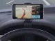 Tvirtas automobilinis telefono laikiklis ant prietaisų skydelio, juodas