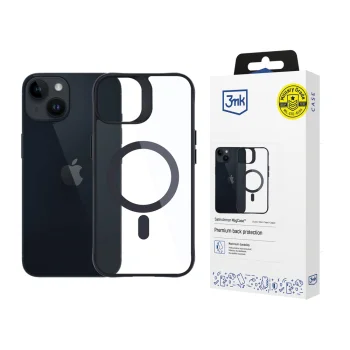 3Mk Protection Satin Armor MagCase Apple iPhone 13 / 14 dėklas skaidrus su juoda
