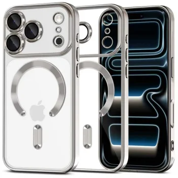 Tech-Protect MagFlex MagSafe dėklas iPhone 17 Pro Max - Clear Silver