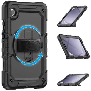 Tech-Protect Solid360 dėklas Samsung Galaxy Tab A9+ 11.0, juodas