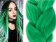 Synthetic Hair for Braids Ombre, Green