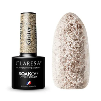 Claresa Glitter 3 Hybrid Gel Polish, 5g