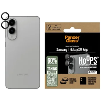PanzerGlass Hoops Lens Protector Tempered Glass  Samsung Galaxy S25 Edge - Black