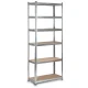 Metalinė lentyna Humberg HR-814, 222x90x40 cm, 900 kg, sidabrinė