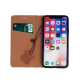 Atverčiamas odinis dėklas Apple iPhone 16 Pro, rudas