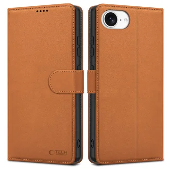 Tech-Protect iPhone 16e / 17e Wallet Case, Brown