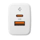 Spigen Essential EE202EU 20W GaN įkroviklis, baltas