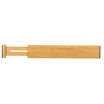 Drawer Organiser Adjustable Bamboo Separator 34-43.5cm, 1 Piece