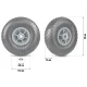 Humberg Wheel with Inner Tube for HM-509 Garden Cart