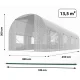 Plonos 4975-B sodo šiltnamis-tunelis 3 x 4.5 m (13.5 m²), baltas
