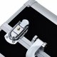 Aluminum Cosmetic Case CA34B Silver-Black