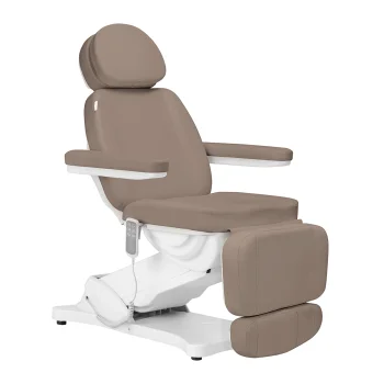 Elektrinė kosmetologinė kėdė Sillon Classic su 3 varikliais, ruda