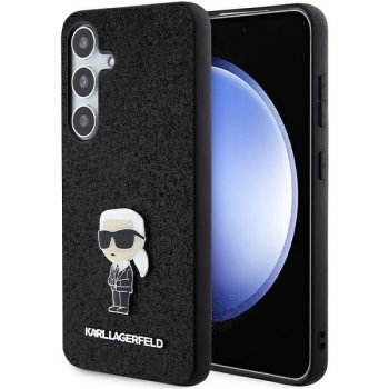Karl Lagerfeld Glitter Ikonik Logo Case for Samsung Galaxy S24+ Black