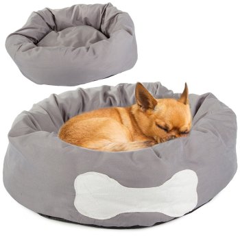 Soft Round Bed for Dogs and Cats, 50 cm