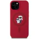 Karl Lagerfeld Silicone Karl&Choupette MagSafe dėklas telefonui iPhone 15, raudonas