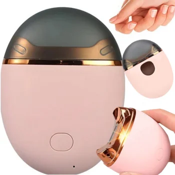 Electric Nail Clipper and File with USB Charging, Pink