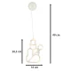 LED Christmas Window Decoration Snowman, 49 cm, 10 LED, with Suction Cup