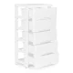ModernHome 5-Drawer Storage Unit on Wheels, White