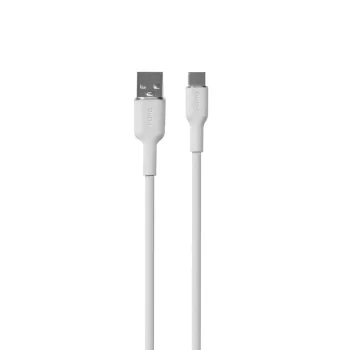 Puro Soft USB-A to USB-C Cable 1.5m, White