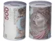 Metal Piggy Bank Money Box Can, Zaļš