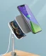 Baseus Telescopic Desktop Bracket Phone Holder Wireless Qi Charger 15W with USB Cable, Silver