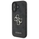 Guess 4G Big Logo dėklas iPhone 16 Plus telefonui, juodas