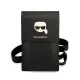 Karl Lagerfeld Metal Karl Head krepšelis telefonui, juodas