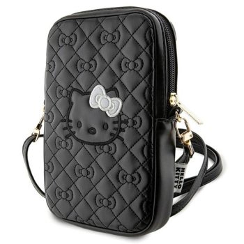 Hello Kitty Quilted Bows Strap rankinė, juoda