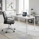 Modernhome NORD-MRW-W valgomojo stalas 120x60 cm, balto marmuro