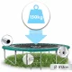 Sodo batutas Neo-Sport 312 cm (10 ft) su vidiniu tinklu ir kopėtėlėmis, Žalias