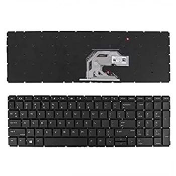 HP ProBook 450 G7 / 455 G7 nešiojamojo kompiuterio klaviatūra, US, juoda