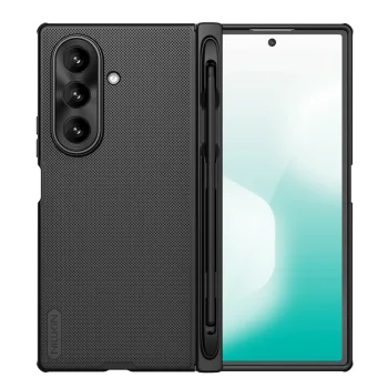 Dėklas Nillkin Super Frosted Shield Fold Magnetic skirtas Samsung Galaxy Z Fold 7 su S Pen vieta, juodas